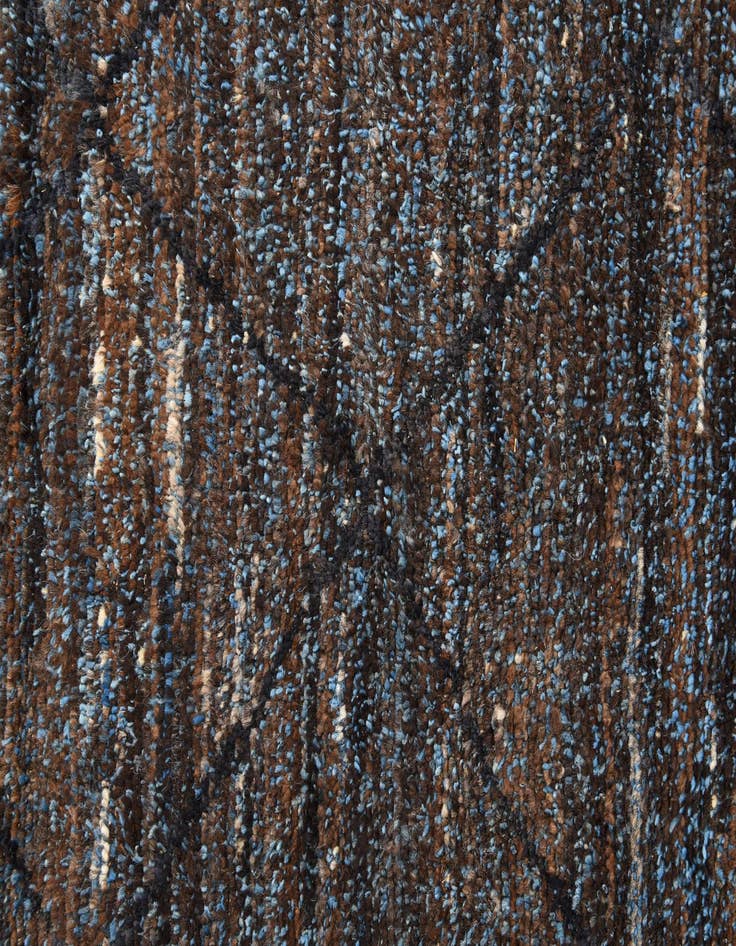 Detail image of 6' 2 x 9' 3  Hand Knotted Moroccan Wool Rug