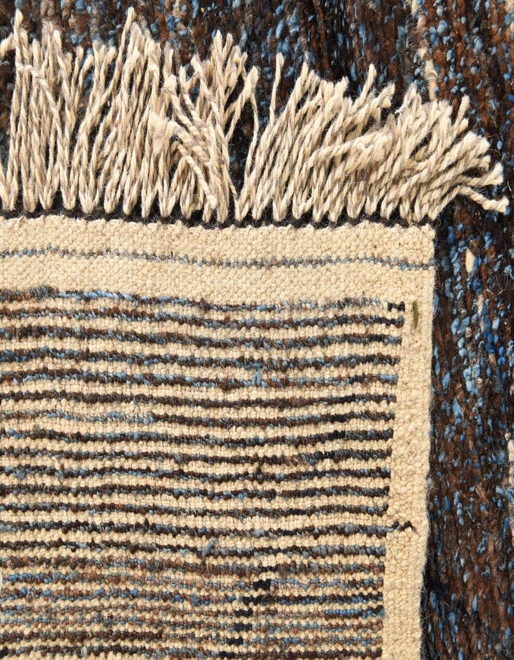 Detail image of 6' 2 x 9' 3  Hand Knotted Moroccan Wool Rug