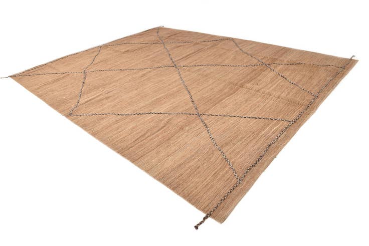 Detail image of 11' 5 x 14' 5 Hand Knotted Moroccan Wool Rug