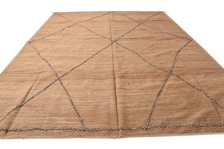 Detail image of 11' 5 x 14' 5 Hand Knotted Moroccan Wool Rug