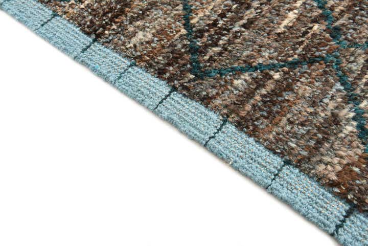 8' x 10' 6 Hand Knotted Moroccan Wool Rug