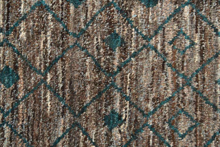 8' x 10' 6 Hand Knotted Moroccan Wool Rug