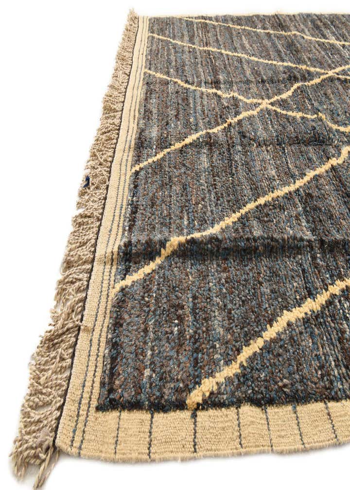 6' x 9' 9 Hand Knotted Moroccan Wool Rug