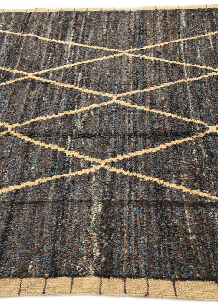 6' x 9' 9 Hand Knotted Moroccan Wool Rug
