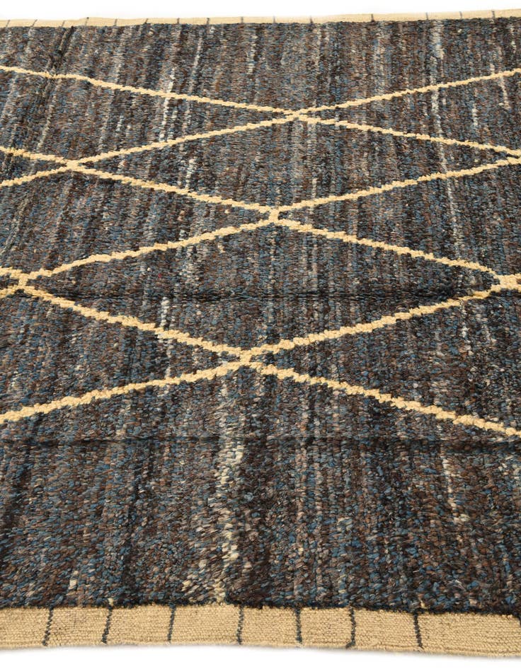 Detail image of 6' x 9' 9 Hand Knotted Moroccan Wool Rug