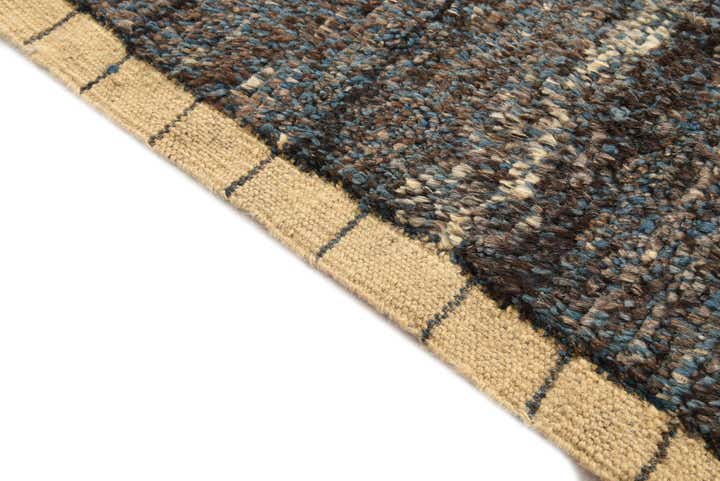 6' x 9' 9 Hand Knotted Moroccan Wool Rug