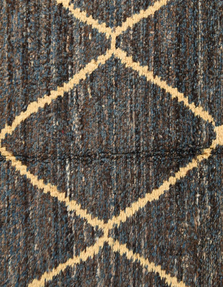 Detail image of 6' x 9' 9  Hand Knotted Moroccan Wool Rug