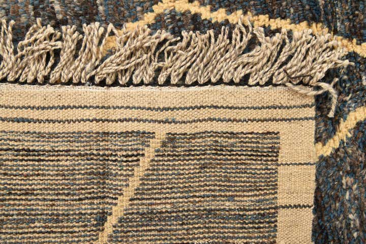 6' x 9' 9 Hand Knotted Moroccan Wool Rug