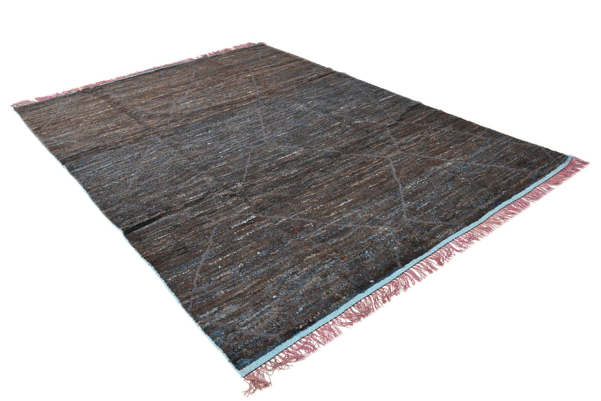 8' 8 x 11' 10 Hand Knotted Moroccan Wool Rug