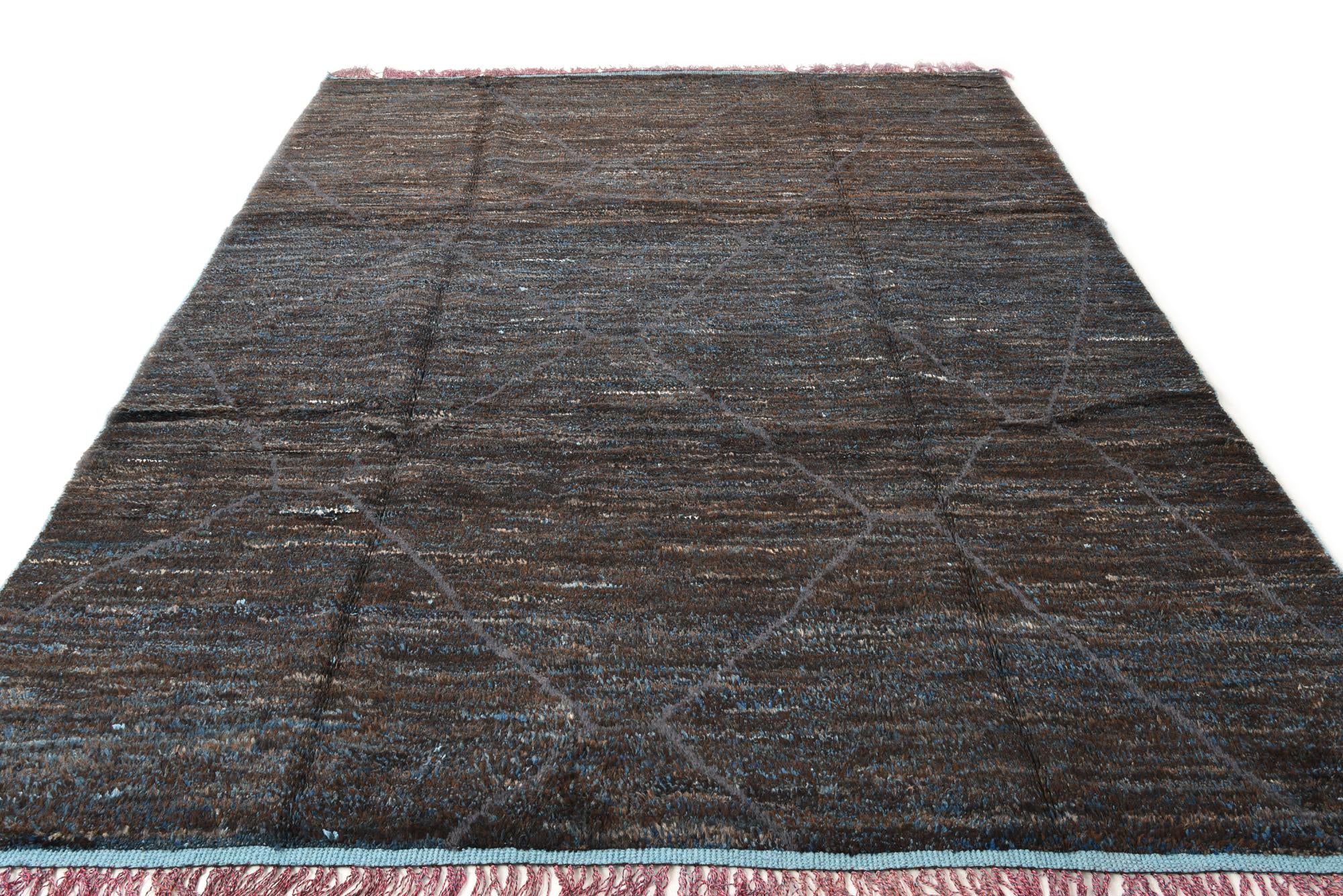 8' 8 x 11' 10 Hand Knotted Moroccan Wool Rug