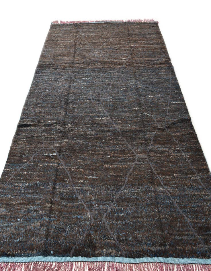 Detail image of 8' 8 x 11' 10  Hand Knotted Moroccan Wool Rug