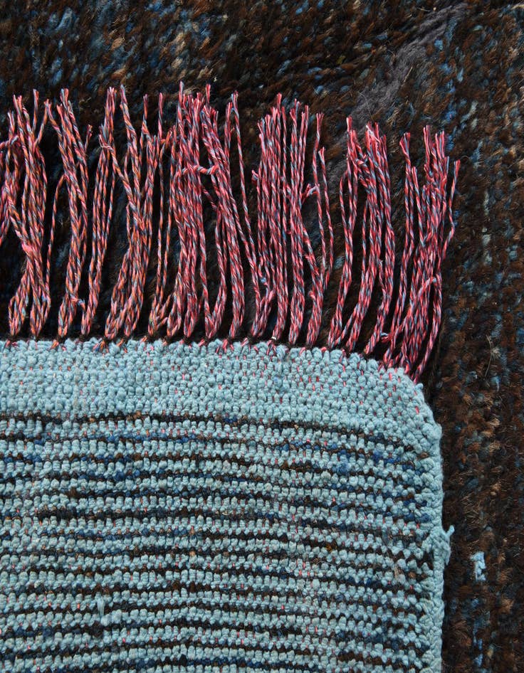 Detail image of 8' 8 x 11' 10  Hand Knotted Moroccan Wool Rug