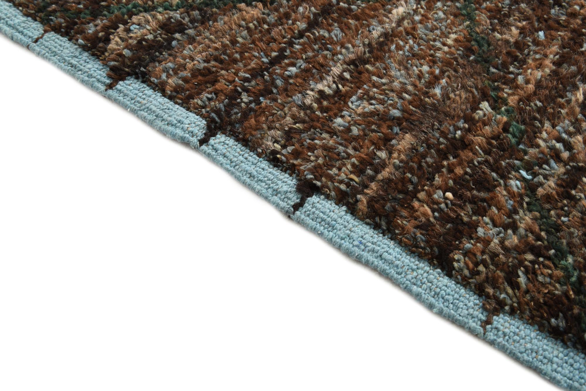 6' 1 x 9' 1 Hand Knotted Moroccan Wool Rug