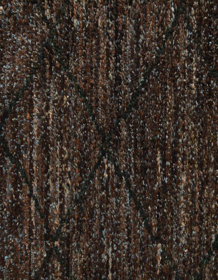 Detail image of 6' 1 x 9' 1  Hand Knotted Moroccan Wool Rug