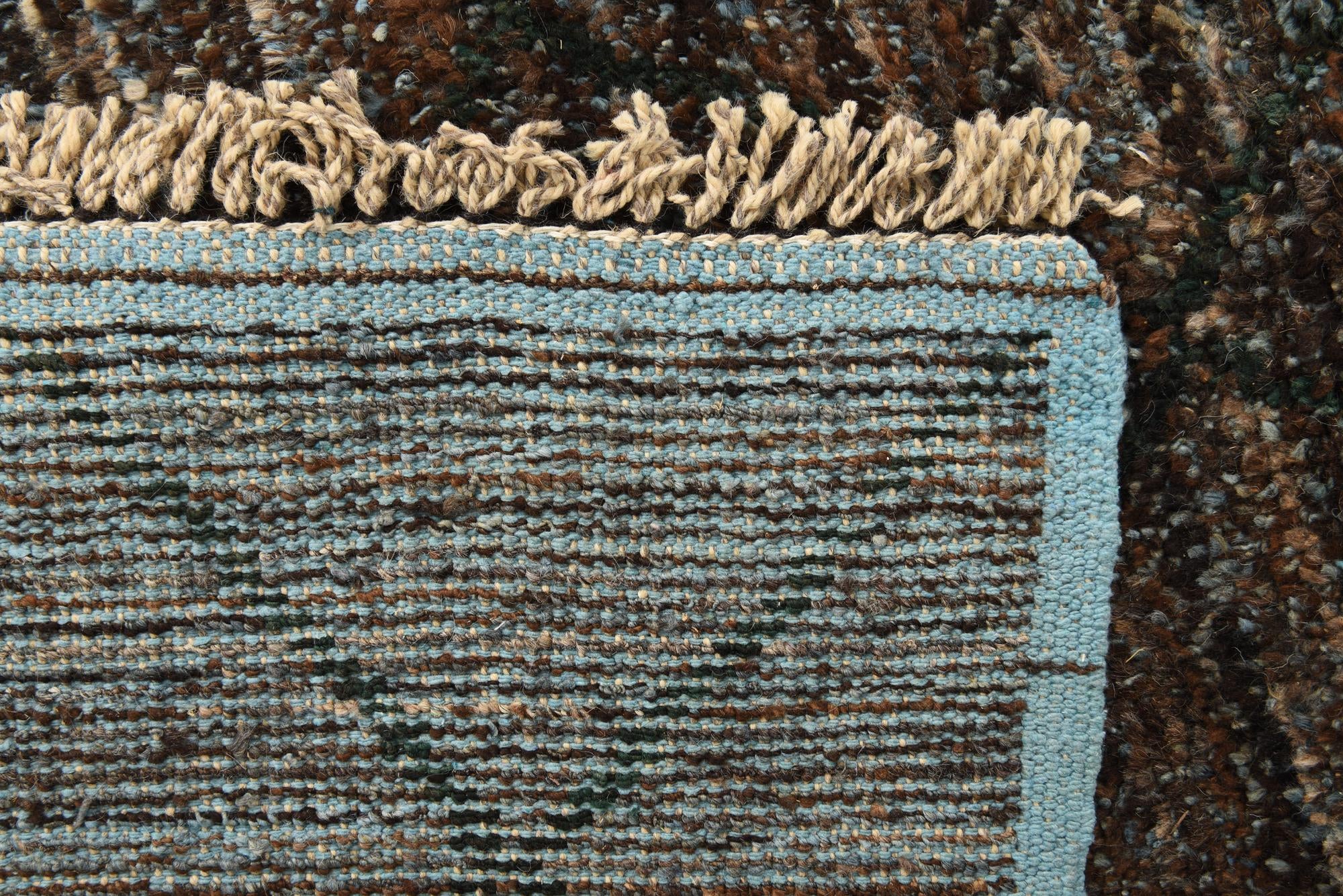 6' 1 x 9' 1 Hand Knotted Moroccan Wool Rug
