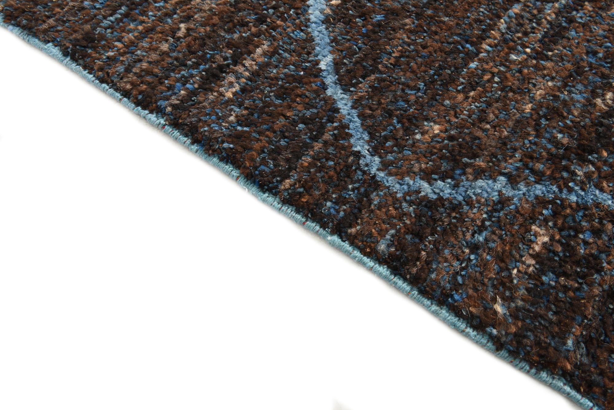 8' x 10' 6 Hand Knotted Moroccan Wool Rug