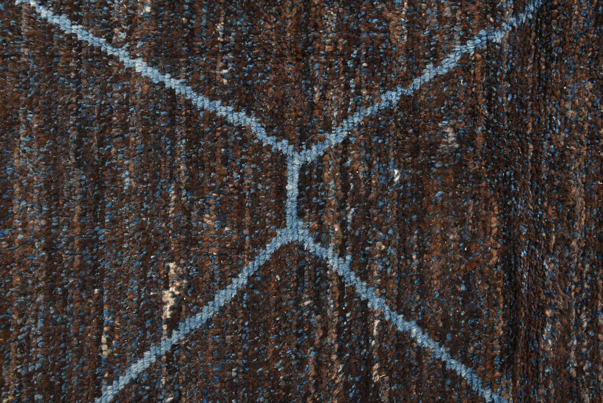 8' x 10' 6 Hand Knotted Moroccan Wool Rug