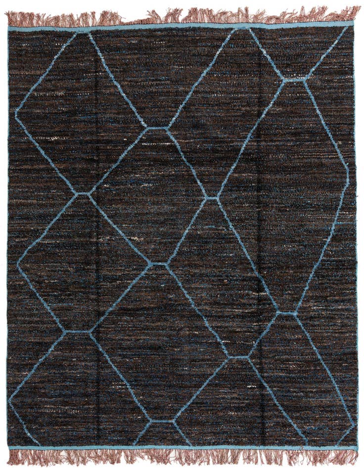 Detail image of 8' x 10' 6 Hand Knotted Moroccan Wool Rug