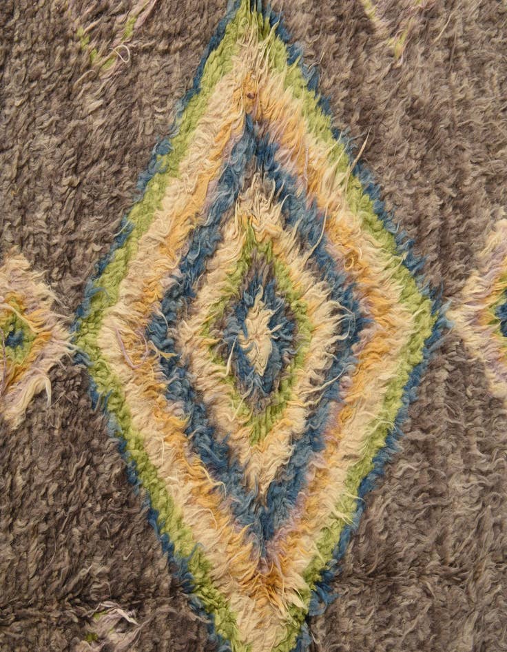 Detail image of 5' 8 x 8'  Hand Knotted Moroccan Wool Rug