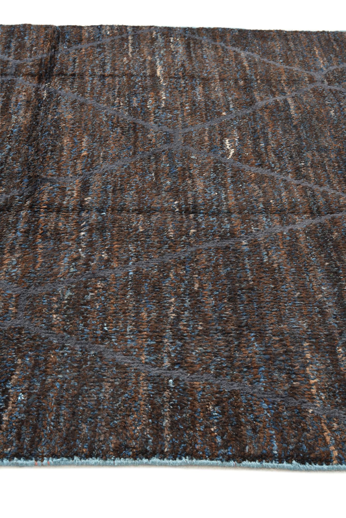 6' x 9' 5 Hand Knotted Moroccan Wool Rug