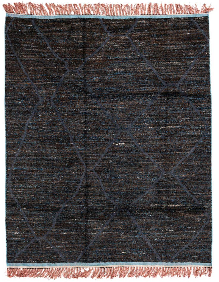 Detail image of 6' x 9' 5 Hand Knotted Moroccan Wool Rug