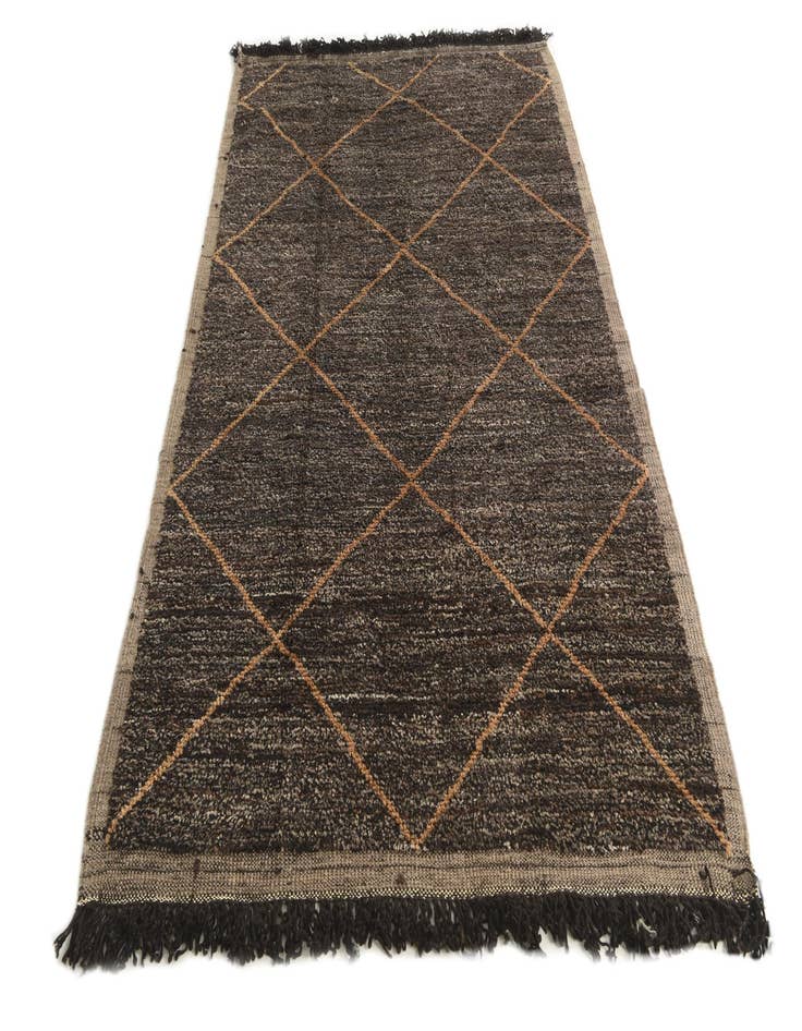 Detail image of 5' 2 x 8' 9  Hand Knotted Moroccan Wool Rug