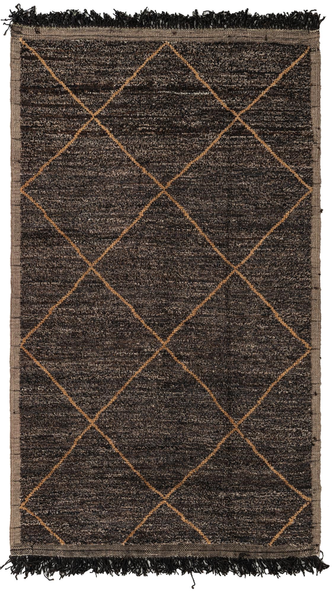 5' 2 x 8' 9 Hand Knotted Moroccan Wool Rug