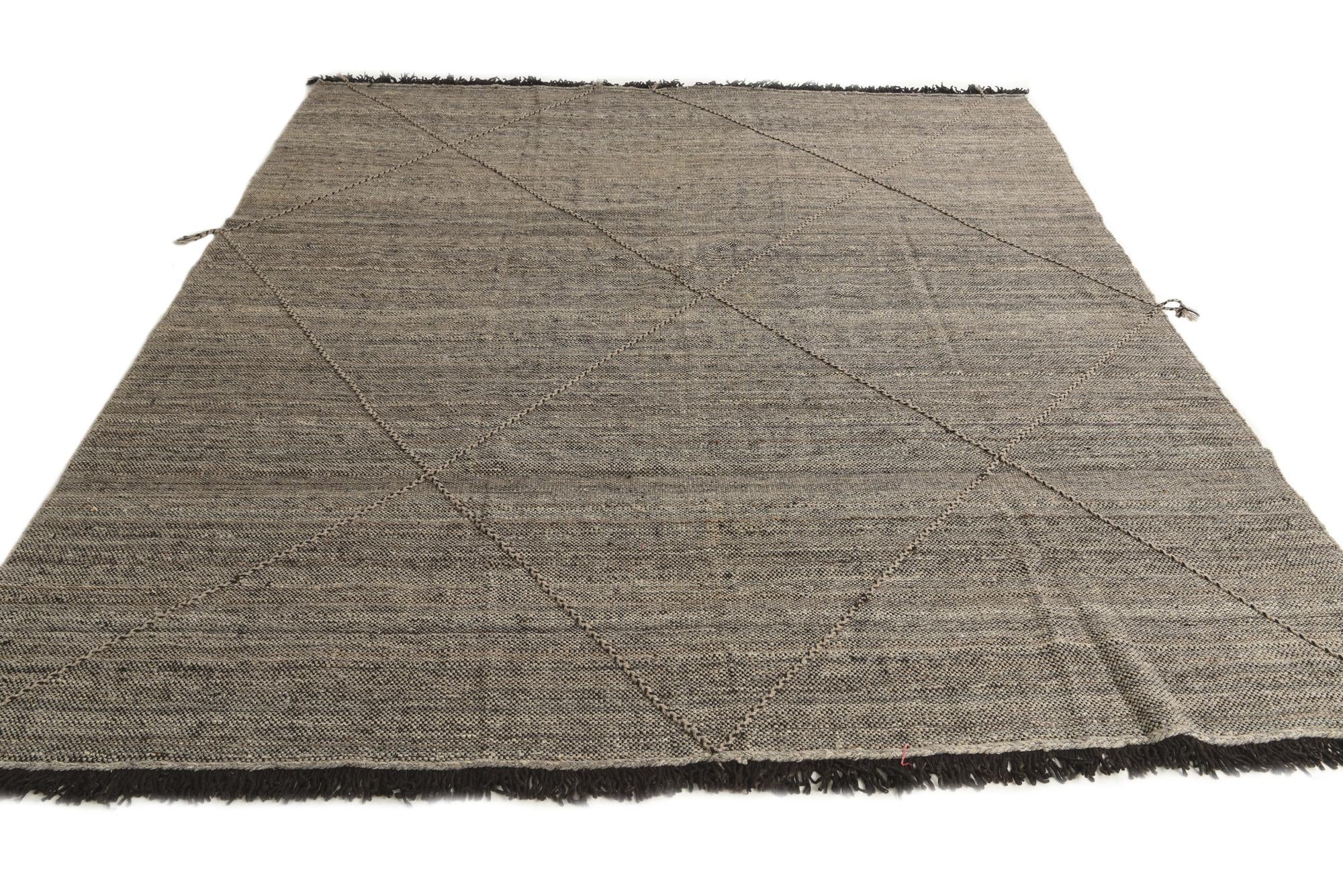 8' 5 x 9' 8 Hand Knotted Moroccan Wool Rug