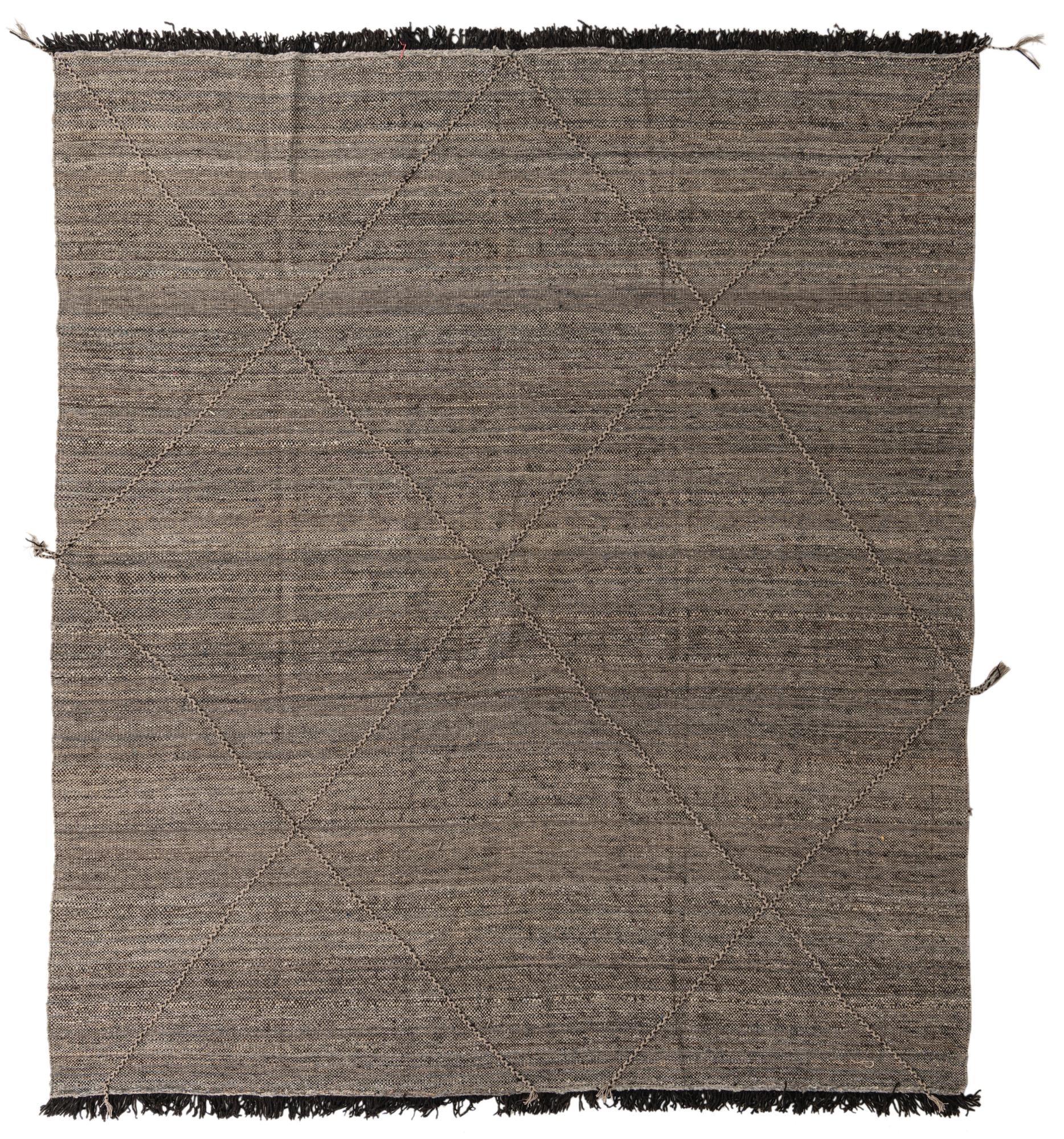8' 5 x 9' 8 Hand Knotted Moroccan Wool Rug