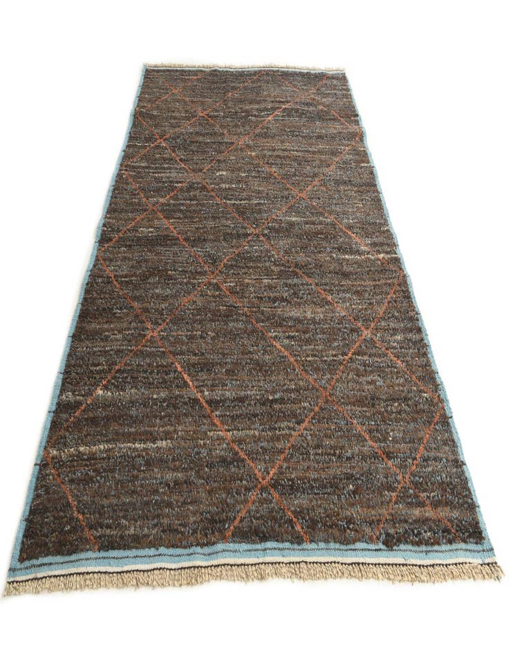 Detail image of 6' 1 x 9' 3  Hand Knotted Moroccan Wool Rug