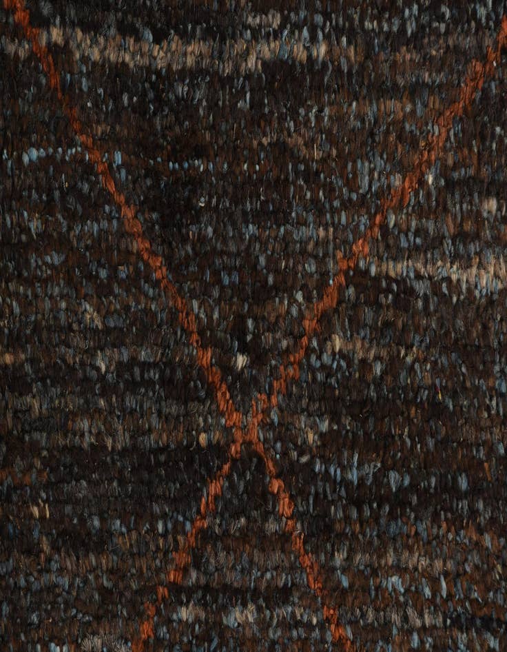 Detail image of 6' 1 x 9' 3  Hand Knotted Moroccan Wool Rug