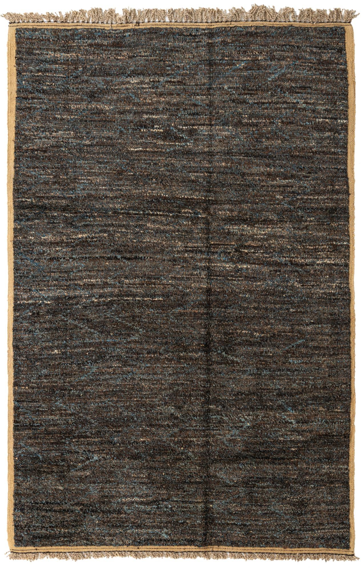 6' 4 x 9' 4 Hand Knotted Moroccan Wool Rug