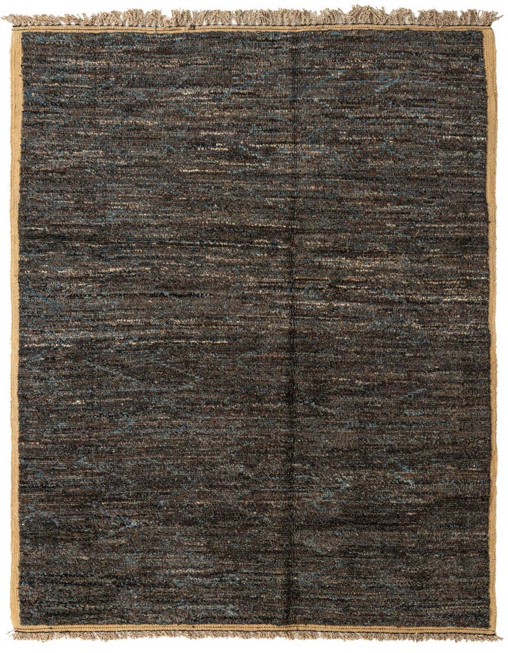 Detail image of 6' 4 x 9' 4 Hand Knotted Moroccan Wool Rug