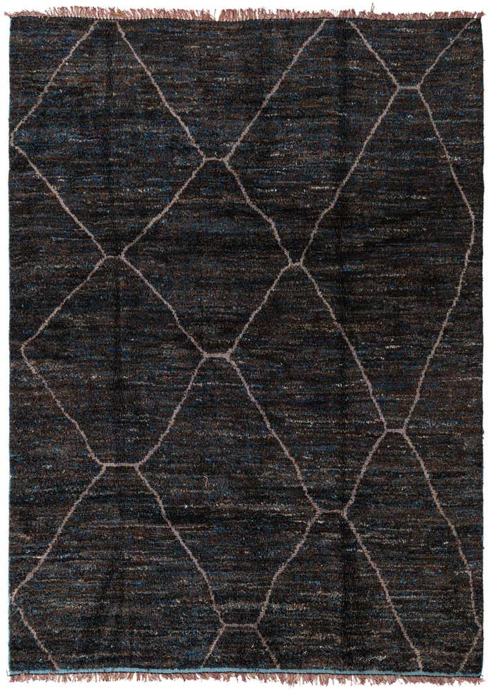 8' x 9' 8 Hand Knotted Moroccan Wool Rug