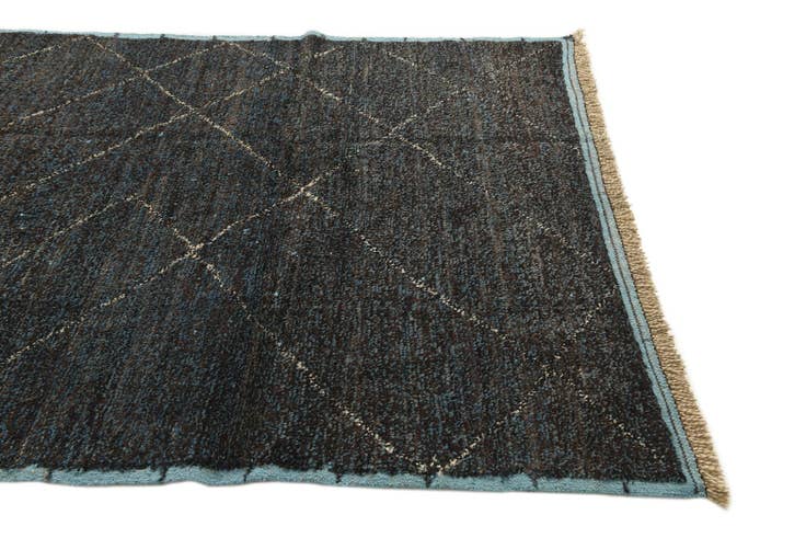 Detail image of 5' 10 x 8' 6 Hand Knotted Moroccan Wool Rug