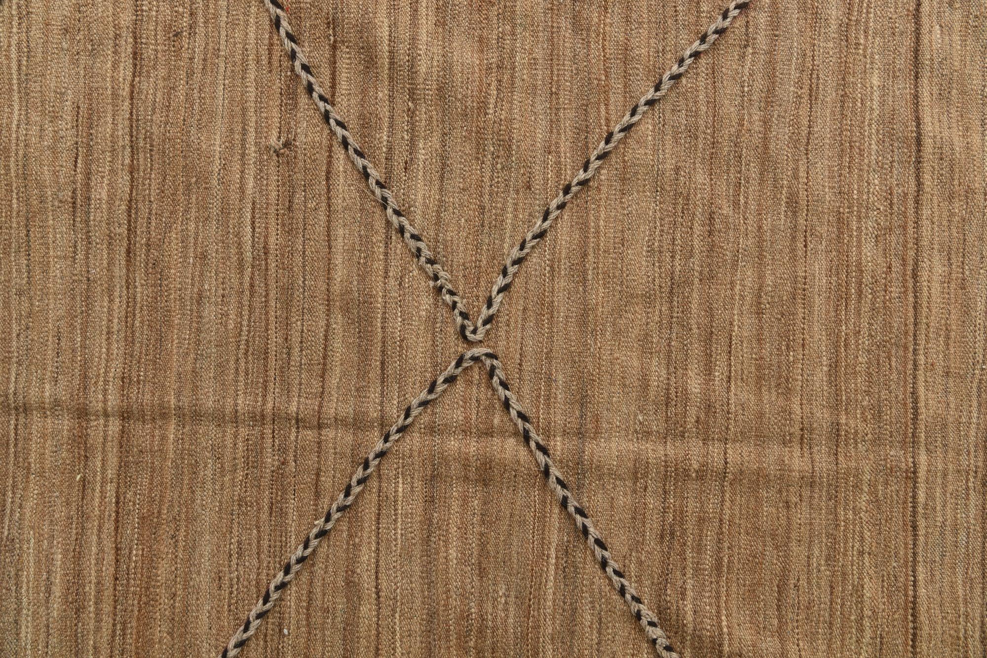 8' x 9' 7 Hand Knotted Moroccan Wool Rug
