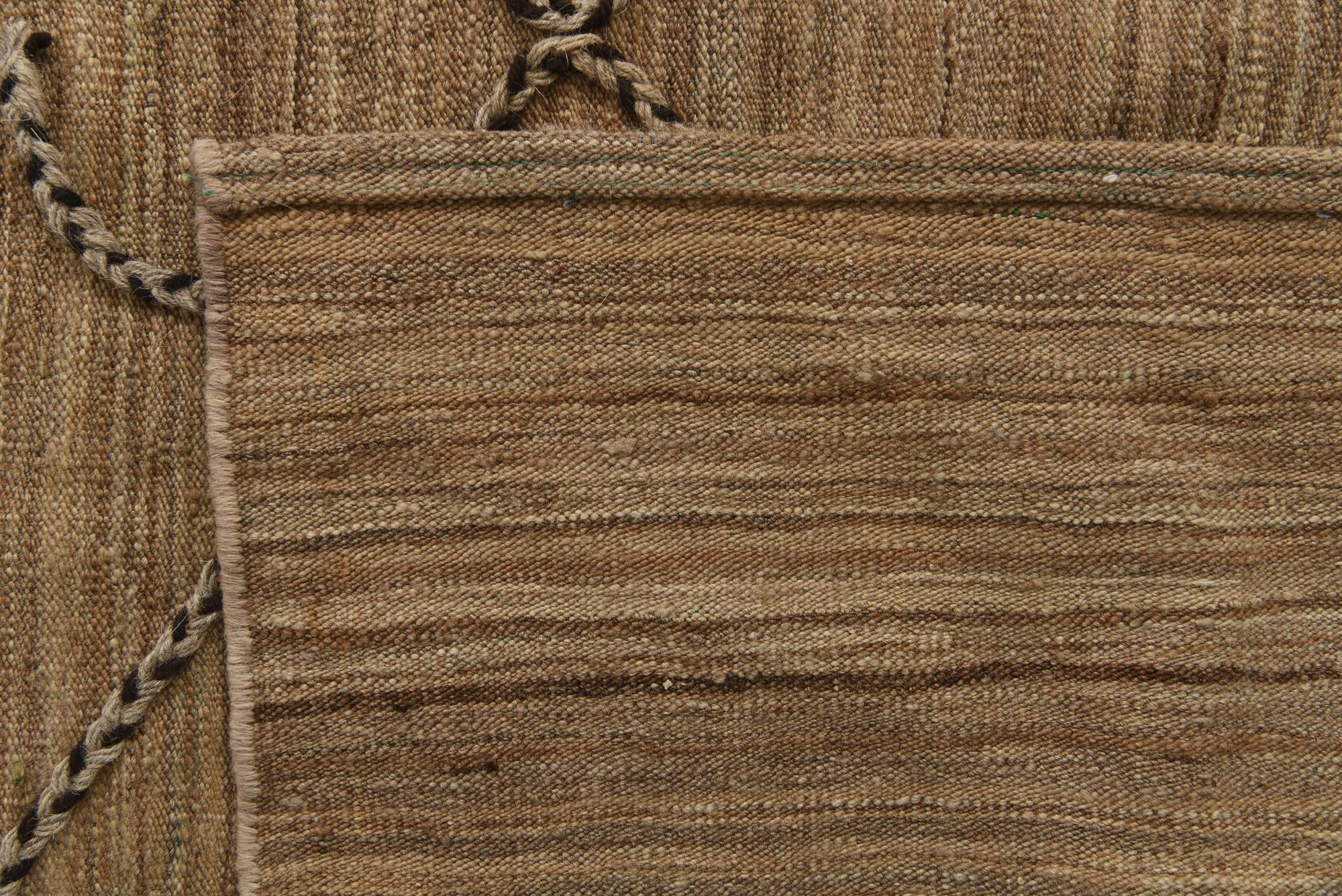 8' x 9' 7 Hand Knotted Moroccan Wool Rug