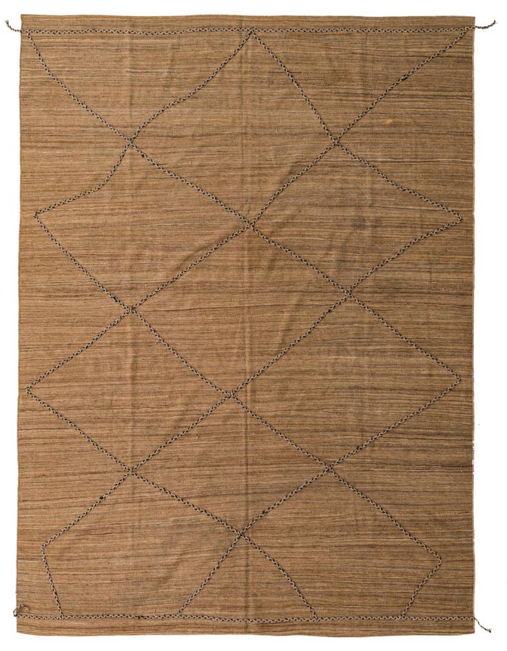 Detail image of 8' x 9' 7 Hand Knotted Moroccan Wool Rug