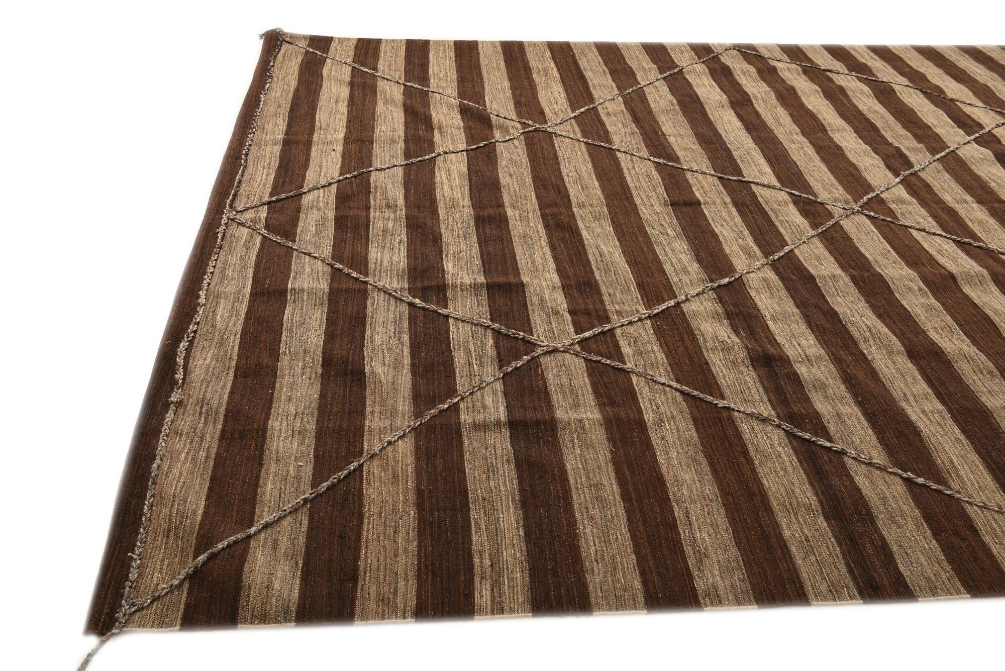 9' 7 x 12' 10 Hand Knotted Moroccan Wool Rug