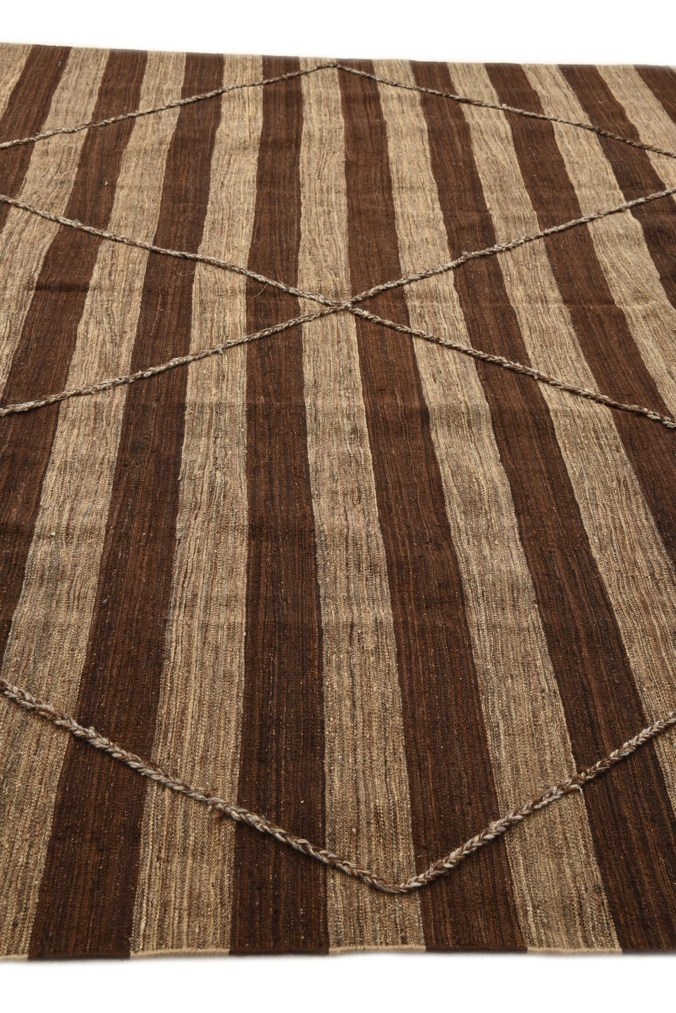 9' 7 x 12' 10 Hand Knotted Moroccan Wool Rug