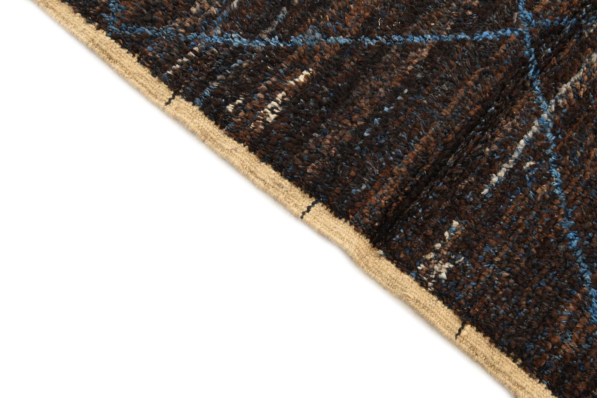 5' 4 x 8' 5 Hand Knotted Moroccan Wool Rug