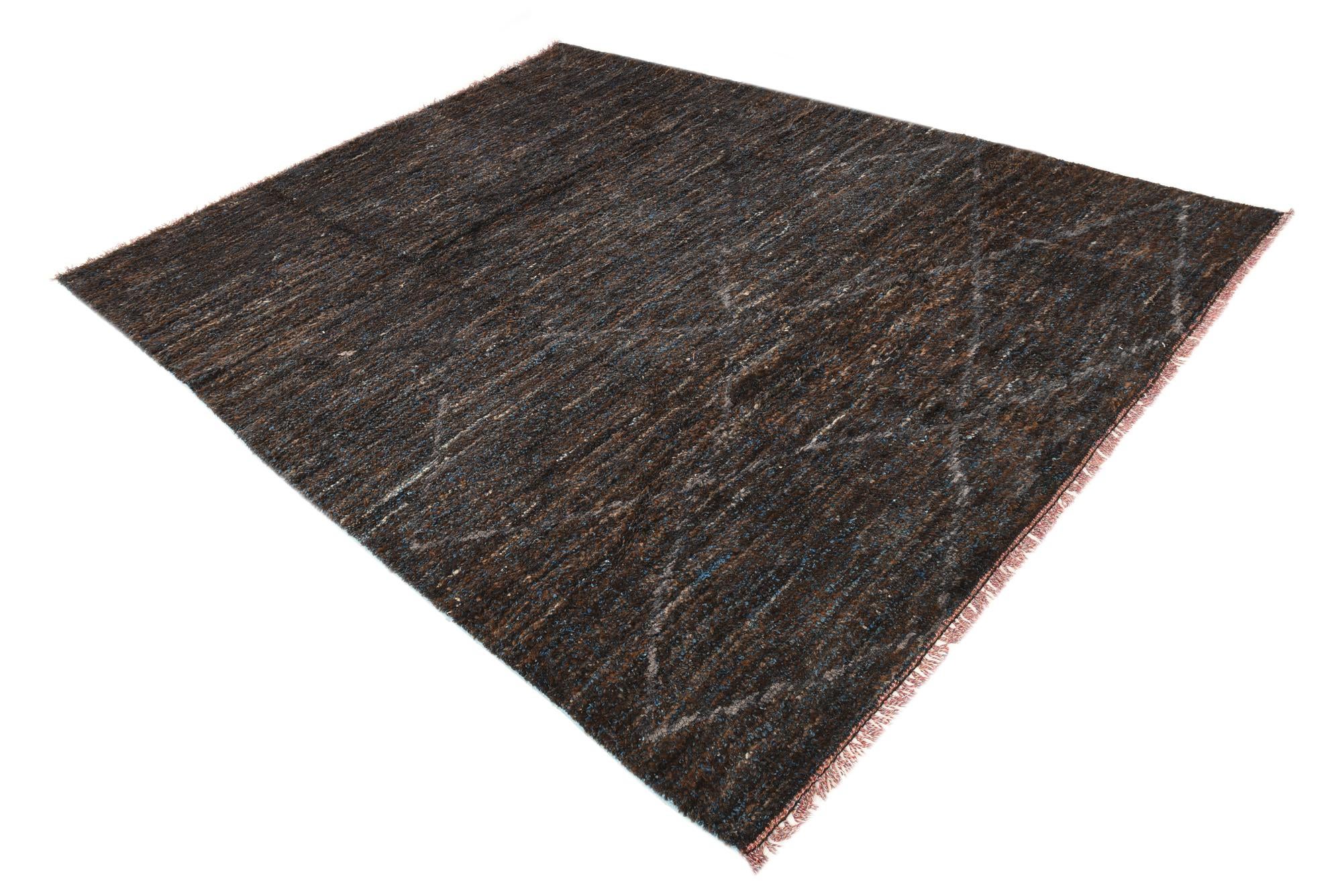 7' 10 x 10' 1 Hand Knotted Moroccan Wool Rug