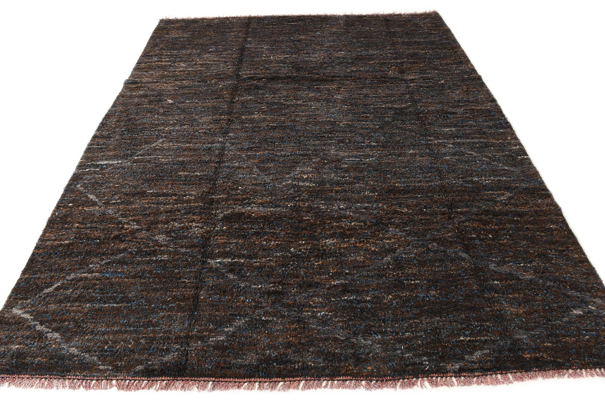 7' 10 x 10' 1 Hand Knotted Moroccan Wool Rug