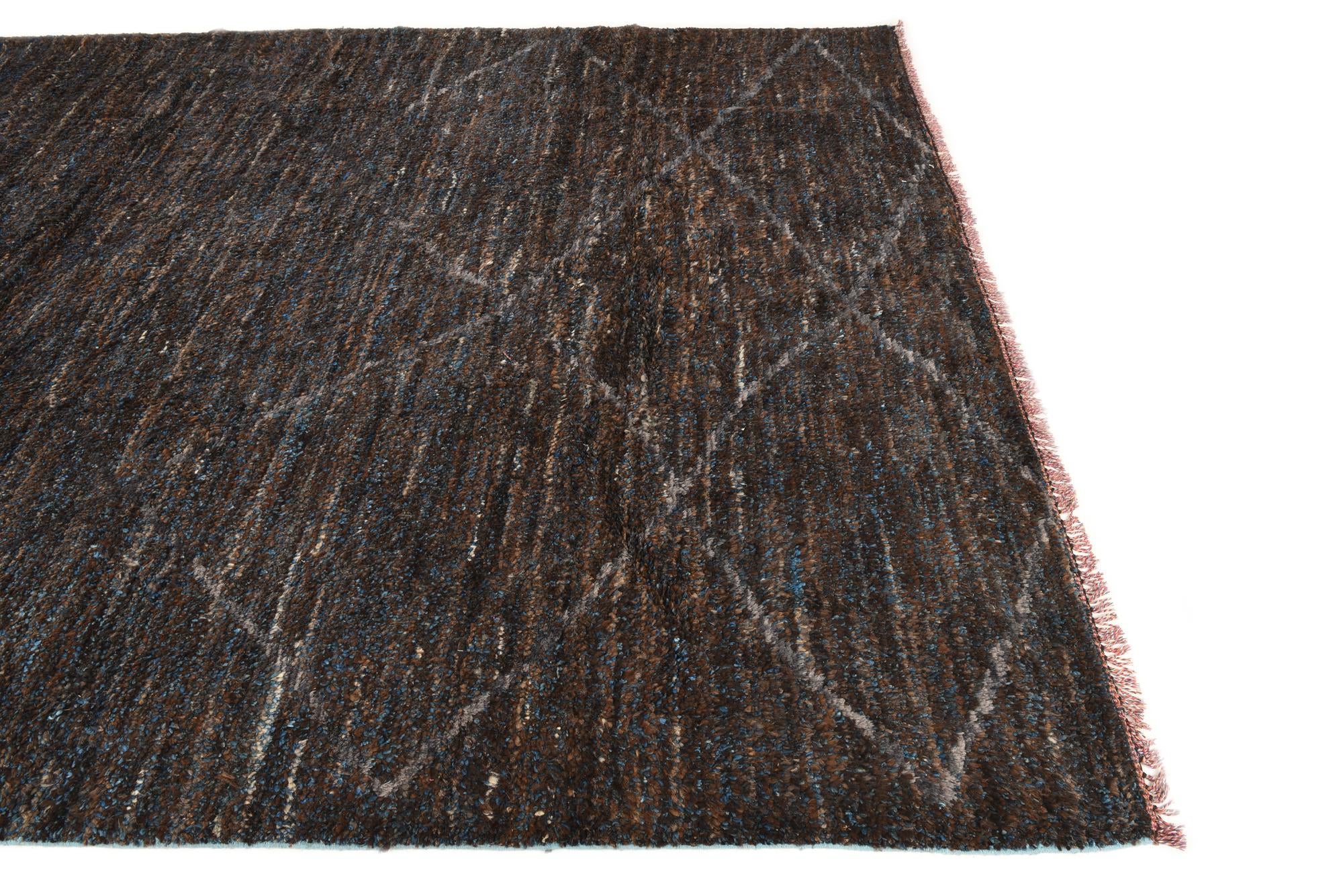 7' 10 x 10' 1 Hand Knotted Moroccan Wool Rug