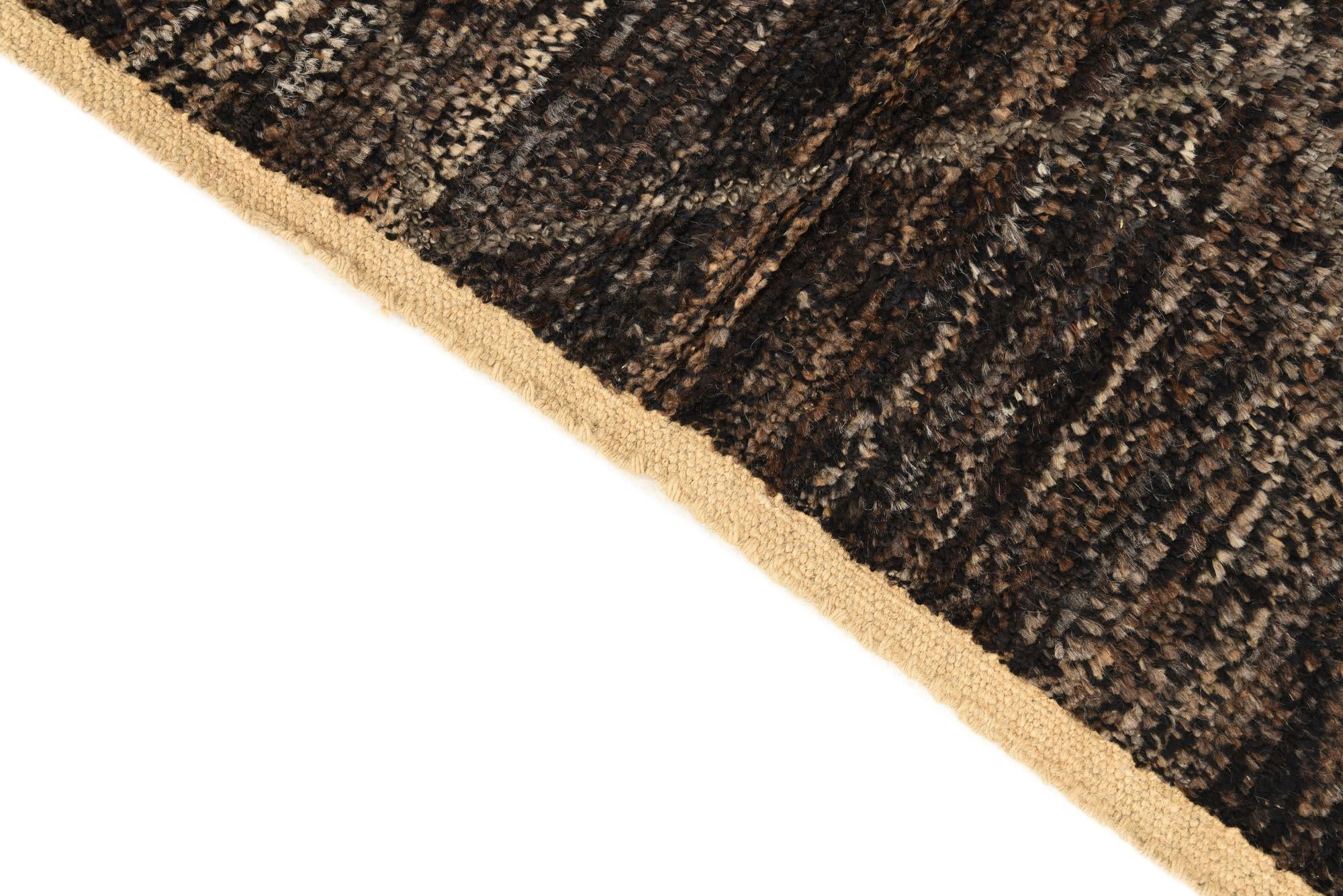 5' 3 x 8' 4 Hand Knotted Moroccan Wool Rug