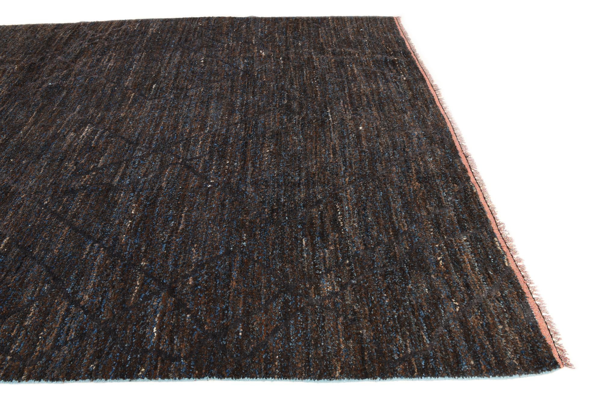8' 4 x 10' Hand Knotted Moroccan Wool Rug