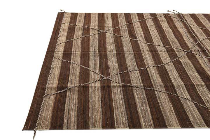 6' 5 x 9' 10 Hand Knotted Moroccan Wool Rug