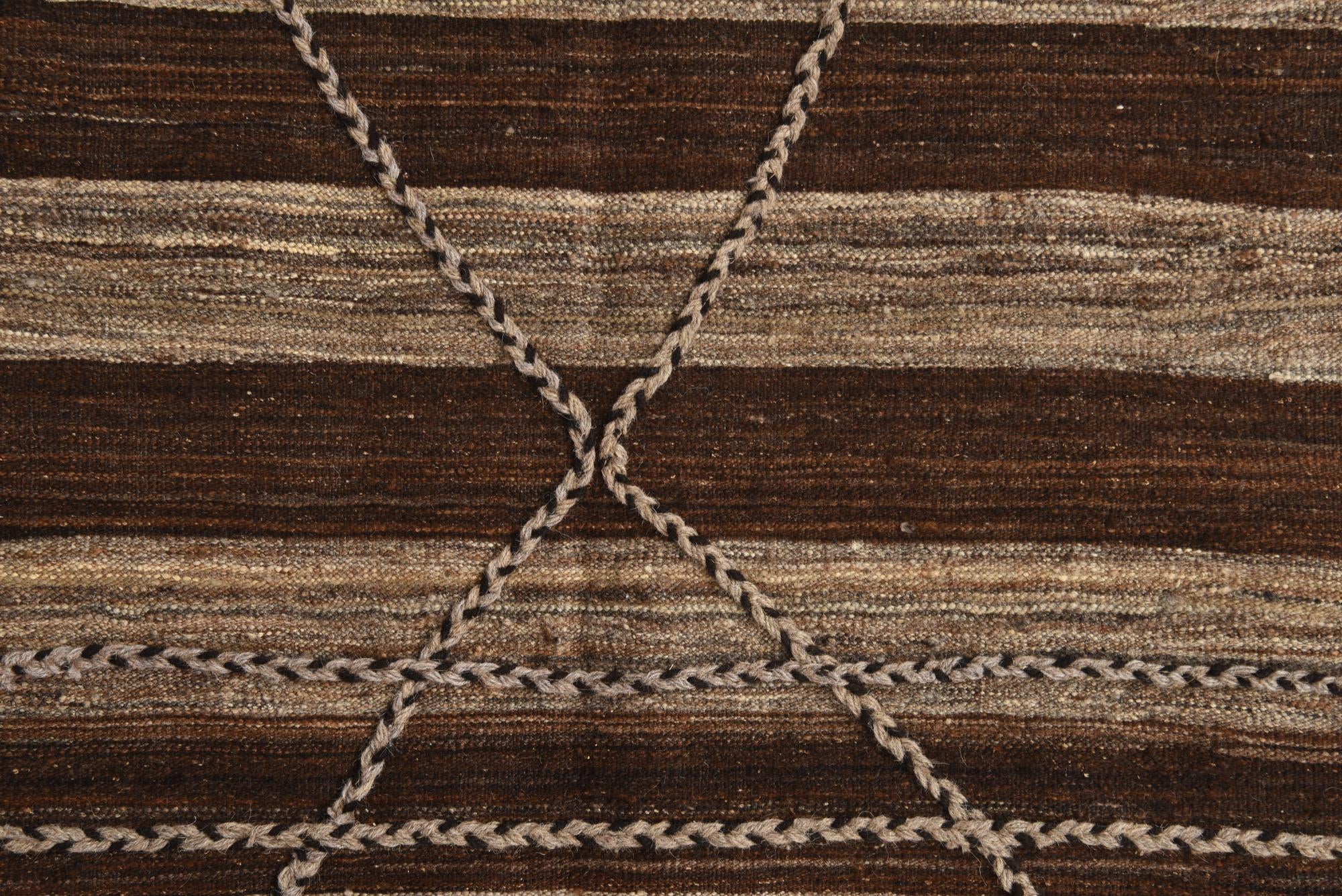 6' 5 x 9' 10 Hand Knotted Moroccan Wool Rug