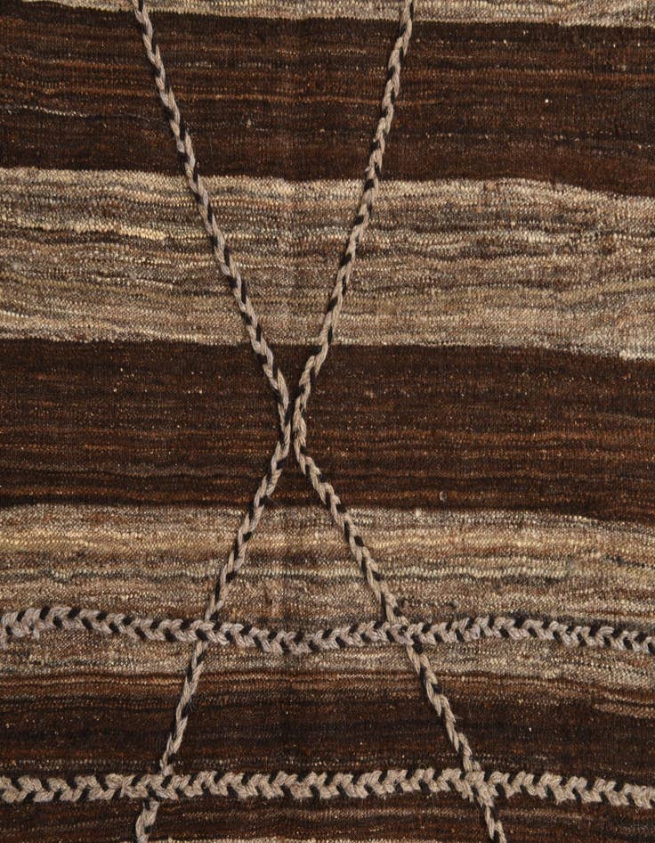 Detail image of 6' 5 x 9' 10  Hand Knotted Moroccan Wool Rug