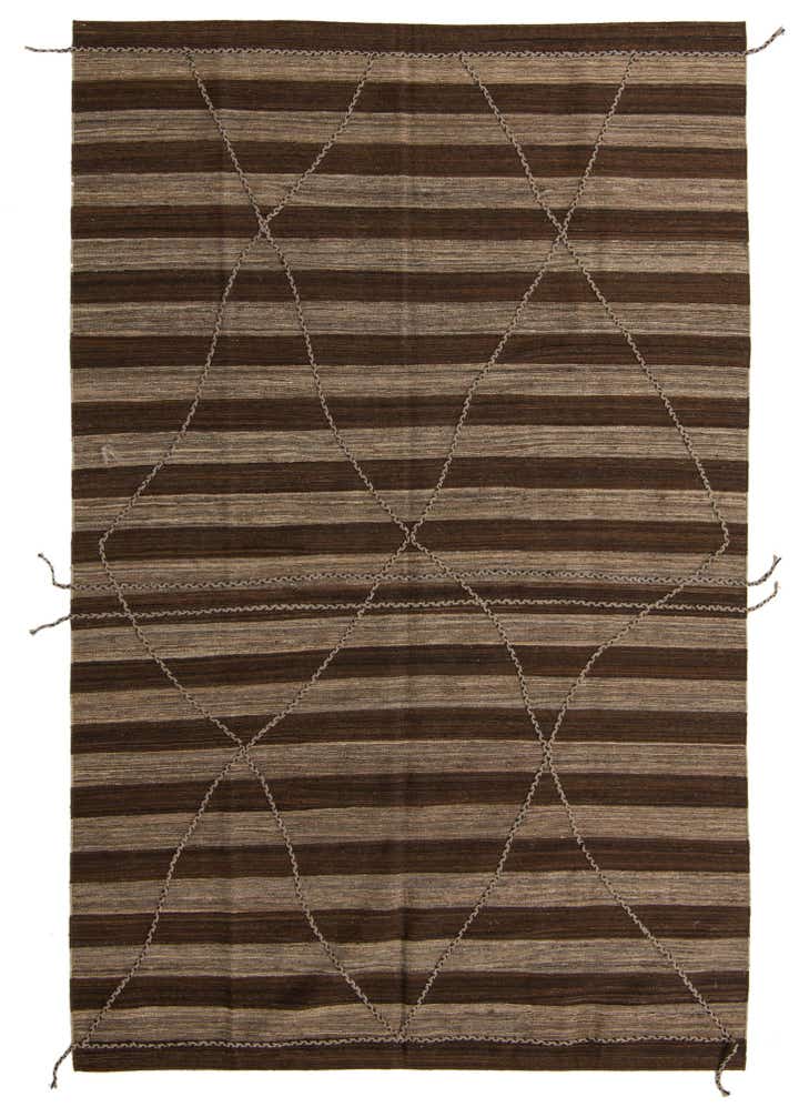 6' 5 x 9' 10 Hand Knotted Moroccan Wool Rug